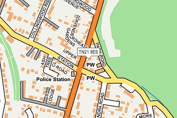TN21 8ES map - OS OpenMap – Local (Ordnance Survey) TN21 8ES map - OS OpenMap – Local (Ordnance Survey)