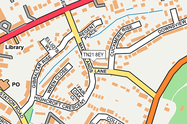 TN21 8EY map - OS OpenMap – Local (Ordnance Survey) TN21 8EY map - OS OpenMap – Local (Ordnance Survey)