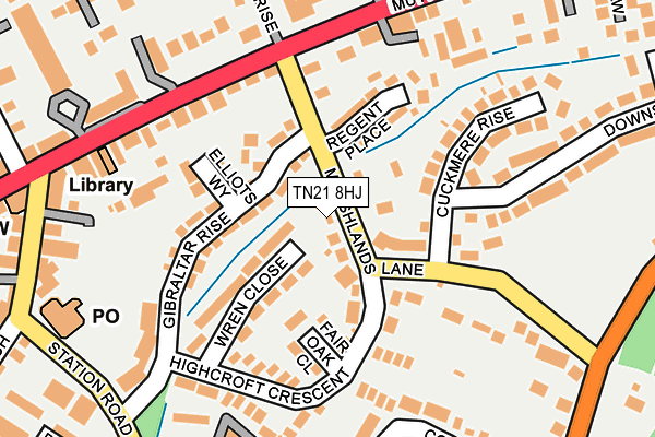TN21 8HJ map - OS OpenMap – Local (Ordnance Survey) TN21 8HJ map - OS OpenMap – Local (Ordnance Survey)