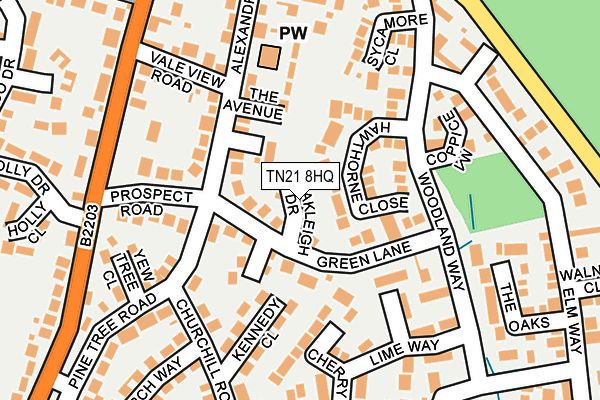 TN21 8HQ map - OS OpenMap – Local (Ordnance Survey) TN21 8HQ map - OS OpenMap – Local (Ordnance Survey)