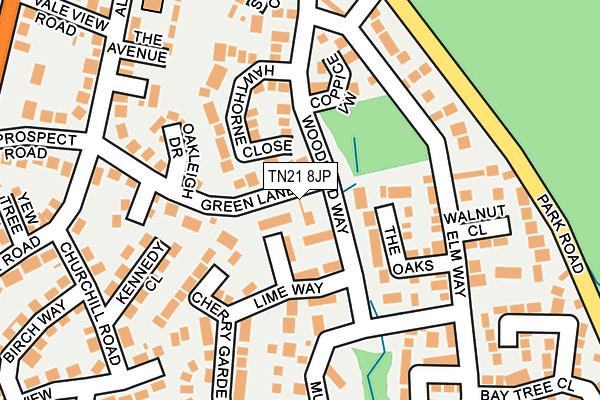 TN21 8JP map - OS OpenMap – Local (Ordnance Survey) TN21 8JP map - OS OpenMap – Local (Ordnance Survey)