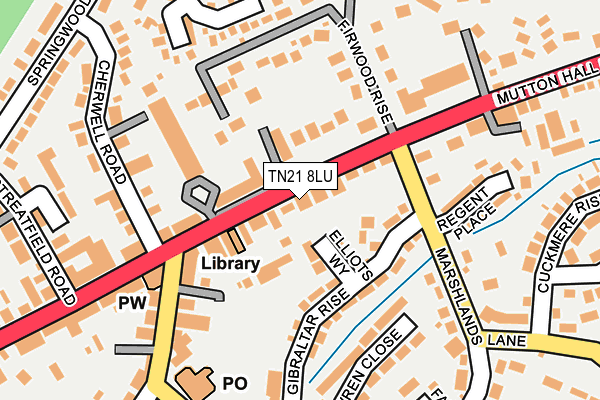 TN21 8LU map - OS OpenMap – Local (Ordnance Survey) TN21 8LU map - OS OpenMap – Local (Ordnance Survey)