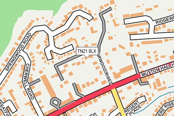 TN21 8LX map - OS OpenMap – Local (Ordnance Survey) TN21 8LX map - OS OpenMap – Local (Ordnance Survey)