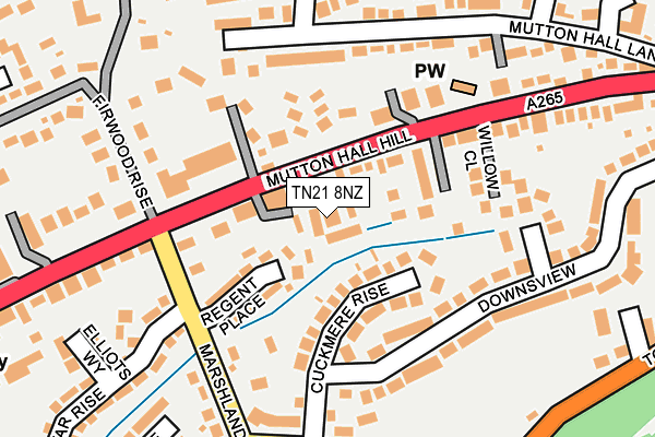TN21 8NZ map - OS OpenMap – Local (Ordnance Survey) TN21 8NZ map - OS OpenMap – Local (Ordnance Survey)