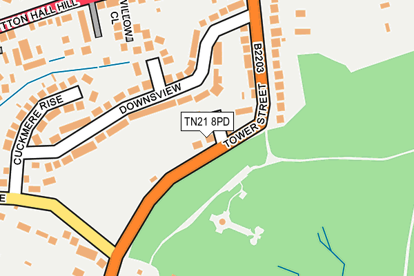 TN21 8PD map - OS OpenMap – Local (Ordnance Survey) TN21 8PD map - OS OpenMap – Local (Ordnance Survey)