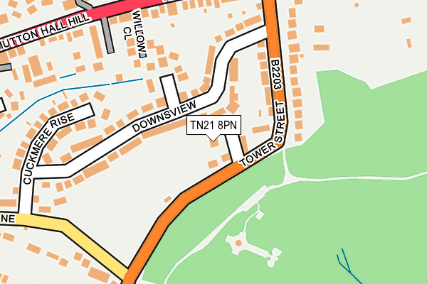 TN21 8PN map - OS OpenMap – Local (Ordnance Survey) TN21 8PN map - OS OpenMap – Local (Ordnance Survey)