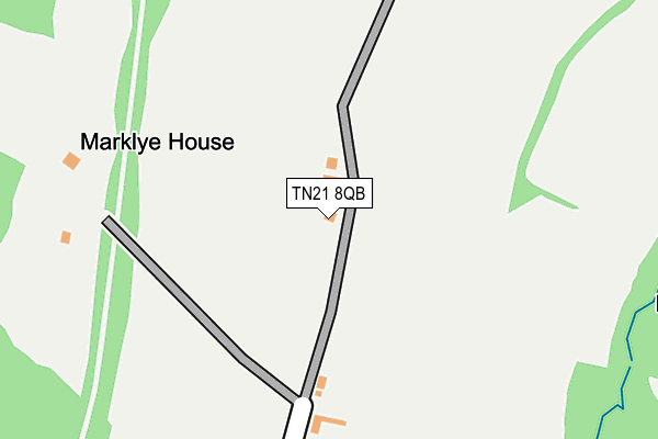 TN21 8QB map - OS OpenMap – Local (Ordnance Survey) TN21 8QB map - OS OpenMap – Local (Ordnance Survey)