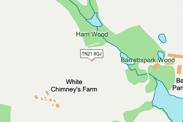 TN21 8QJ map - OS OpenMap – Local (Ordnance Survey) TN21 8QJ map - OS OpenMap – Local (Ordnance Survey)