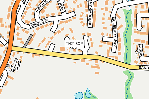 TN21 8QP map - OS OpenMap – Local (Ordnance Survey) TN21 8QP map - OS OpenMap – Local (Ordnance Survey)