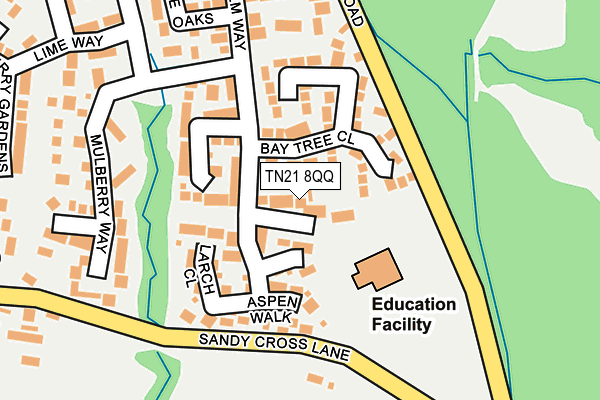TN21 8QQ map - OS OpenMap – Local (Ordnance Survey) TN21 8QQ map - OS OpenMap – Local (Ordnance Survey)