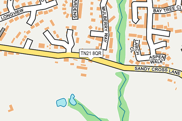 TN21 8QR map - OS OpenMap – Local (Ordnance Survey) TN21 8QR map - OS OpenMap – Local (Ordnance Survey)
