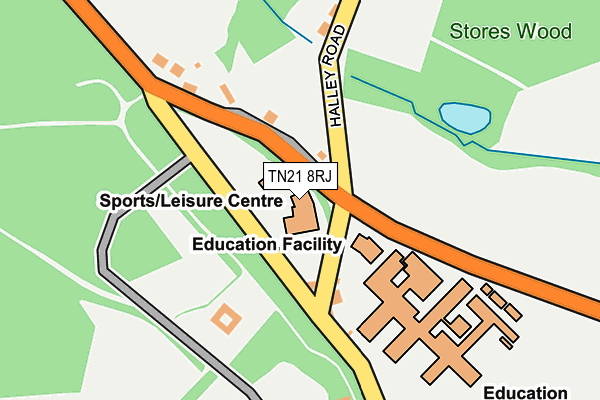 TN21 8RJ map - OS OpenMap – Local (Ordnance Survey) TN21 8RJ map - OS OpenMap – Local (Ordnance Survey)