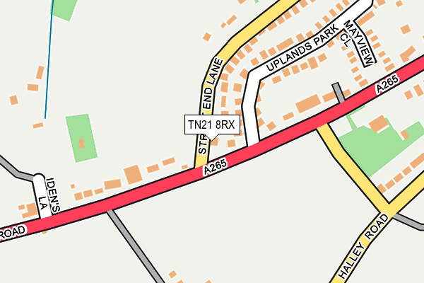 TN21 8RX map - OS OpenMap – Local (Ordnance Survey) TN21 8RX map - OS OpenMap – Local (Ordnance Survey)