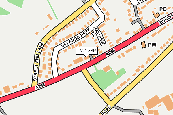 TN21 8SP map - OS OpenMap – Local (Ordnance Survey) TN21 8SP map - OS OpenMap – Local (Ordnance Survey)