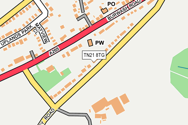 TN21 8TG map - OS OpenMap – Local (Ordnance Survey) TN21 8TG map - OS OpenMap – Local (Ordnance Survey)