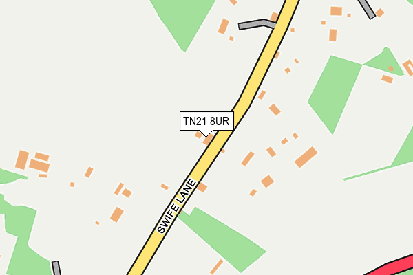 TN21 8UR map - OS OpenMap – Local (Ordnance Survey) TN21 8UR map - OS OpenMap – Local (Ordnance Survey)