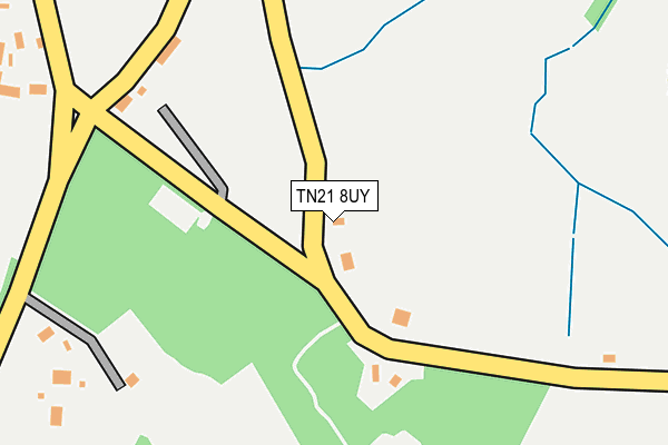 TN21 8UY map - OS OpenMap – Local (Ordnance Survey) TN21 8UY map - OS OpenMap – Local (Ordnance Survey)