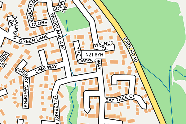 TN21 8YH map - OS OpenMap – Local (Ordnance Survey) TN21 8YH map - OS OpenMap – Local (Ordnance Survey)