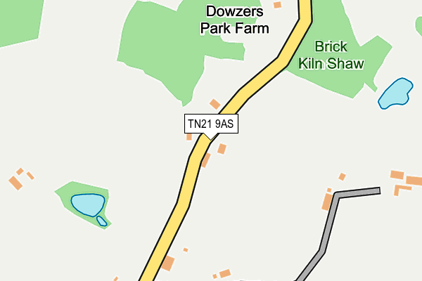 TN21 9AS map - OS OpenMap – Local (Ordnance Survey) TN21 9AS map - OS OpenMap – Local (Ordnance Survey)