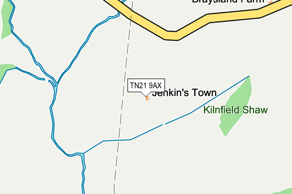 TN21 9AX map - OS OpenMap – Local (Ordnance Survey) TN21 9AX map - OS OpenMap – Local (Ordnance Survey)