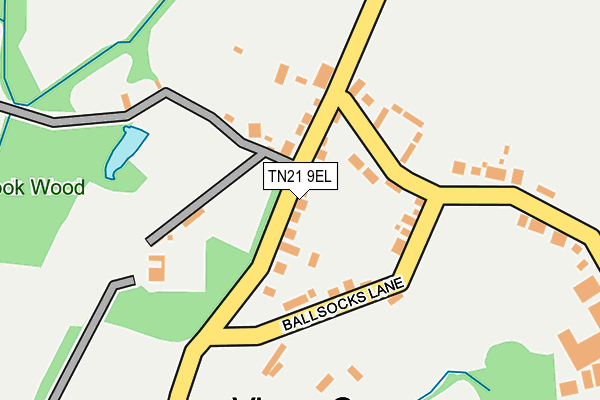 TN21 9EL map - OS OpenMap – Local (Ordnance Survey) TN21 9EL map - OS OpenMap – Local (Ordnance Survey)