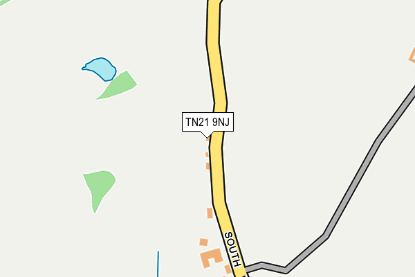 TN21 9NJ map - OS OpenMap – Local (Ordnance Survey) TN21 9NJ map - OS OpenMap – Local (Ordnance Survey)