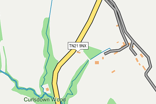 TN21 9NX map - OS OpenMap – Local (Ordnance Survey) TN21 9NX map - OS OpenMap – Local (Ordnance Survey)