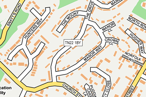 TN22 1BY map - OS OpenMap – Local (Ordnance Survey) TN22 1BY map - OS OpenMap – Local (Ordnance Survey)