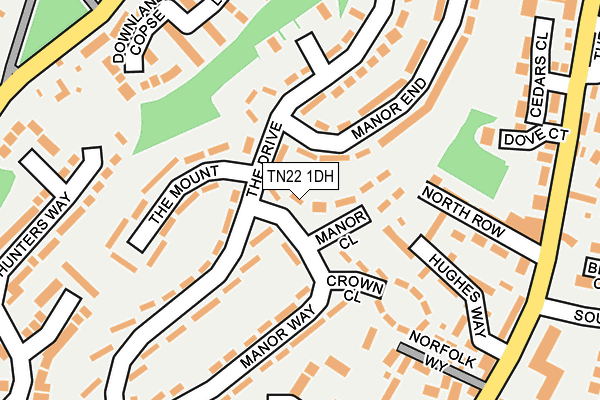 TN22 1DH map - OS OpenMap – Local (Ordnance Survey) TN22 1DH map - OS OpenMap – Local (Ordnance Survey)