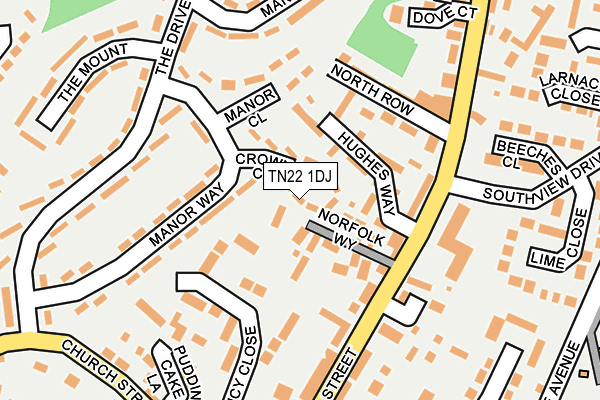 TN22 1DJ map - OS OpenMap – Local (Ordnance Survey) TN22 1DJ map - OS OpenMap – Local (Ordnance Survey)
