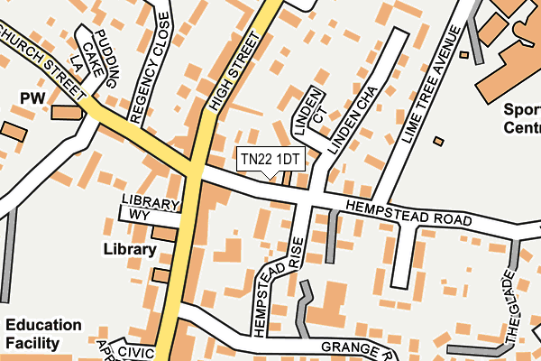 TN22 1DT map - OS OpenMap – Local (Ordnance Survey) TN22 1DT map - OS OpenMap – Local (Ordnance Survey)
