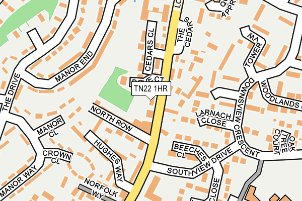 TN22 1HR map - OS OpenMap – Local (Ordnance Survey) TN22 1HR map - OS OpenMap – Local (Ordnance Survey)
