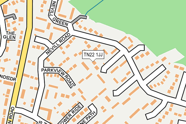TN22 1JJ map - OS OpenMap – Local (Ordnance Survey) TN22 1JJ map - OS OpenMap – Local (Ordnance Survey)