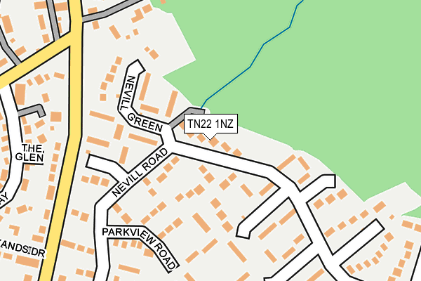 TN22 1NZ map - OS OpenMap – Local (Ordnance Survey) TN22 1NZ map - OS OpenMap – Local (Ordnance Survey)
