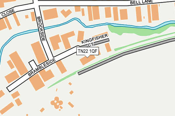 TN22 1QF map - OS OpenMap – Local (Ordnance Survey) TN22 1QF map - OS OpenMap – Local (Ordnance Survey)