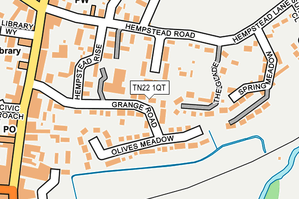 TN22 1QT map - OS OpenMap – Local (Ordnance Survey) TN22 1QT map - OS OpenMap – Local (Ordnance Survey)