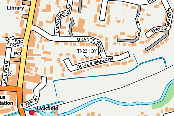 TN22 1QY map - OS OpenMap – Local (Ordnance Survey) TN22 1QY map - OS OpenMap – Local (Ordnance Survey)