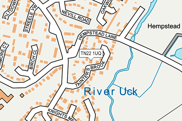 TN22 1UQ map - OS OpenMap – Local (Ordnance Survey)
