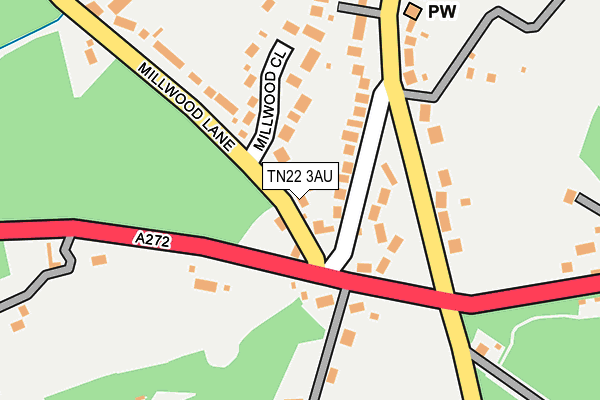 TN22 3AU map - OS OpenMap – Local (Ordnance Survey) TN22 3AU map - OS OpenMap – Local (Ordnance Survey)