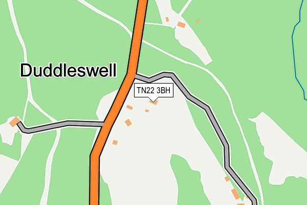TN22 3BH map - OS OpenMap – Local (Ordnance Survey) TN22 3BH map - OS OpenMap – Local (Ordnance Survey)