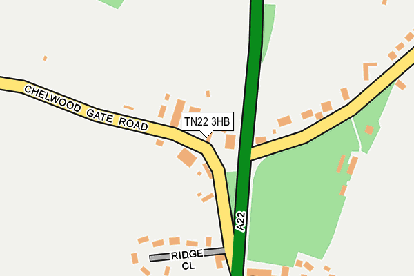 TN22 3HB map - OS OpenMap – Local (Ordnance Survey) TN22 3HB map - OS OpenMap – Local (Ordnance Survey)