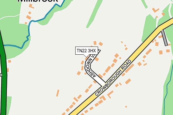 TN22 3HX map - OS OpenMap – Local (Ordnance Survey) TN22 3HX map - OS OpenMap – Local (Ordnance Survey)