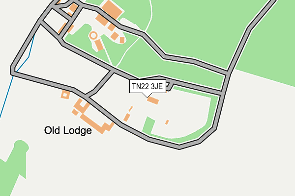 TN22 3JE map - OS OpenMap – Local (Ordnance Survey) TN22 3JE map - OS OpenMap – Local (Ordnance Survey)
