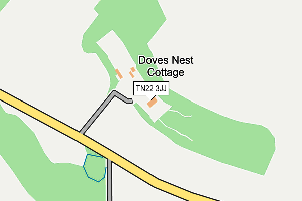 TN22 3JJ map - OS OpenMap – Local (Ordnance Survey) TN22 3JJ map - OS OpenMap – Local (Ordnance Survey)