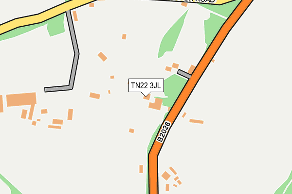 TN22 3JL map - OS OpenMap – Local (Ordnance Survey) TN22 3JL map - OS OpenMap – Local (Ordnance Survey)