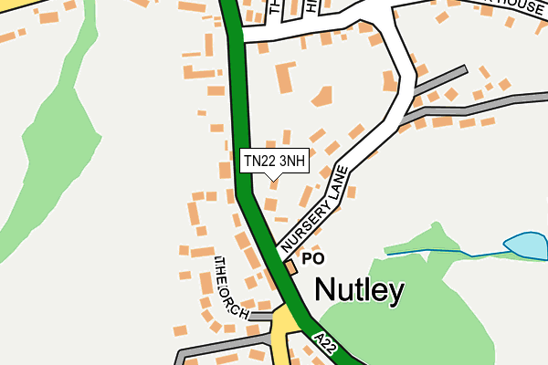 TN22 3NH map - OS OpenMap – Local (Ordnance Survey) TN22 3NH map - OS OpenMap – Local (Ordnance Survey)