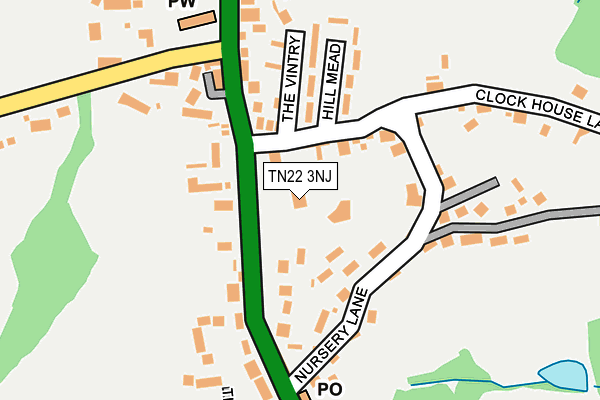 TN22 3NJ map - OS OpenMap – Local (Ordnance Survey) TN22 3NJ map - OS OpenMap – Local (Ordnance Survey)