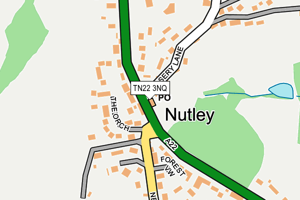 TN22 3NQ map - OS OpenMap – Local (Ordnance Survey)