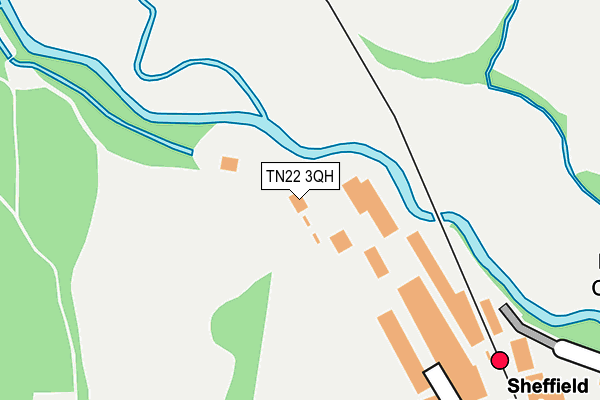 TN22 3QH map - OS OpenMap – Local (Ordnance Survey) TN22 3QH map - OS OpenMap – Local (Ordnance Survey)