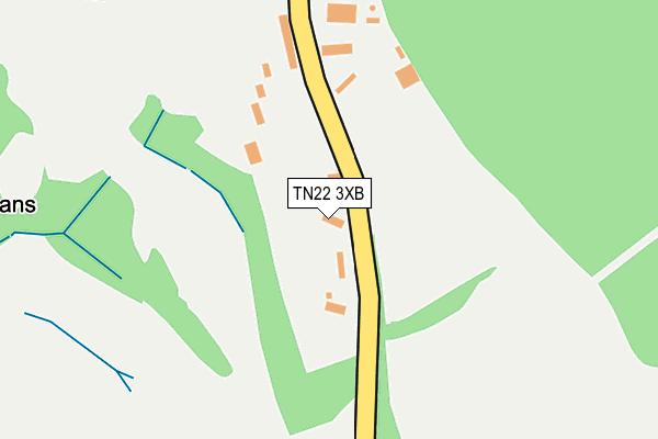 TN22 3XB map - OS OpenMap – Local (Ordnance Survey) TN22 3XB map - OS OpenMap – Local (Ordnance Survey)
